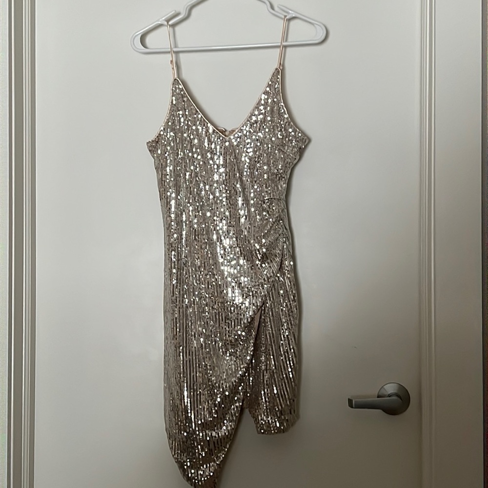Gold Sequin Dress
